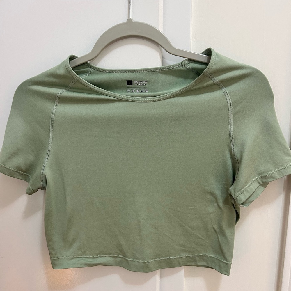 Women's Green Crop Top